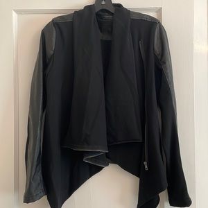 Cotton and faux letter jacket